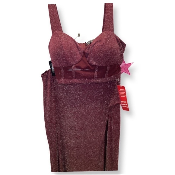 Crystal Doll Bedazzled Crop Top & Maxi Skirt Set Size XL New With Tags - Picture 3 of 4